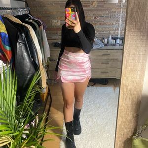 baby pink cloud skirt